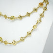 David Yurman Logo Station Necklace Natural Orange Citrine, Smoky Quartz, Prasiolite 18K Yellow Gold 31.75 Inch