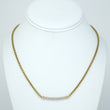 David Yurman Petite Pavé Diamond Metro Chain Necklace 18K Yellow Gold