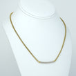 David Yurman Petite Pavé Diamond Metro Chain Necklace 18K Yellow Gold