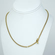 David Yurman Petite Pavé Diamond Metro Chain Necklace 18K Yellow Gold