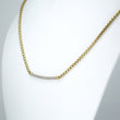 David Yurman Petite Pavé Diamond Metro Chain Necklace 18K Yellow Gold