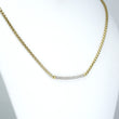 David Yurman Petite Pavé Diamond Metro Chain Necklace 18K Yellow Gold