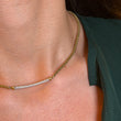David Yurman Petite Pavé Diamond Metro Chain Necklace 18K Yellow Gold