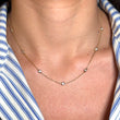 Diamond By The Yard Necklace 0.60 CT 14K Yellow Gold 16 Inches