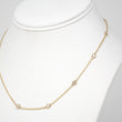 Diamond By The Yard Necklace 0.60 CT 14K Yellow Gold 16 Inches