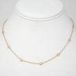 Diamond By The Yard Necklace 0.60 CT 14K Yellow Gold 16 Inches
