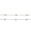 Diamond By The Yard Necklace 0.60 CT 14K Yellow Gold 16 Inches
