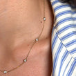 Diamond By The Yard Necklace 0.60 CT 14K Yellow Gold 16 Inches