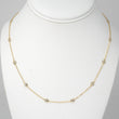 Diamond By The Yard Necklace 0.80 CT 14K Yellow Gold 18 Inches
