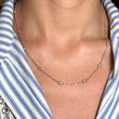Diamond By The Yard Necklace 0.80 CT 14K Yellow Gold 18 Inches