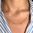 Diamond By The Yard Necklace 0.80 CT 14K Yellow Gold 18 Inches