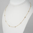 Diamond By The Yard Necklace 0.80 CT 14K Yellow Gold 18 Inches
