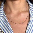 Diamond By The Yard Necklace 0.80 CT 14K Yellow Gold 18 Inches