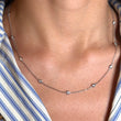 Diamond By The Yard Necklace 0.62 CT 14K White Gold 18 Inches