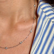 Diamond By The Yard Necklace 0.62 CT 14K White Gold 18 Inches