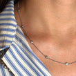 Diamond By The Yard Necklace 0.62 CT 14K White Gold 18 Inches