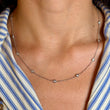 Diamond By The Yard Necklace 0.62 CT 14K White Gold 18 Inches