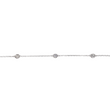 Diamond By The Yard Necklace 0.62 CT 14K White Gold 18 Inches