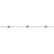 Diamond By The Yard Necklace 0.62 CT 14K White Gold 18 Inches