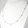 Diamond By The Yard Necklace 0.62 CT 14K White Gold 18 Inches