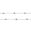 Diamond By The Yard Necklace 0.62 CT 14K White Gold 18 Inches