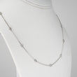 Diamond By The Yard Necklace 0.62 CT 14K White Gold 18 Inches