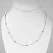 Diamond By The Yard Necklace 0.62 CT 14K White Gold 18 Inches