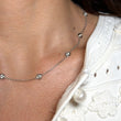 Diamond By The Yard Necklace 1.43 CT 14K White Gold 16 Inches