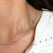 Diamond By The Yard Necklace 1.43 CT 14K White Gold 16 Inches