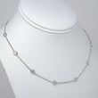 Diamond By The Yard Necklace 1.43 CT 14K White Gold 16 Inches