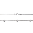 Diamond By The Yard Necklace 1.43 CT 14K White Gold 16 Inches