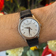 Patek Philippe Calatrava 34mm 18K White Gold Black Leather Band White Dial 3998G