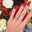 Fancy Grey Diamond 2.11 CT Center Natural Radiant Cut GIA Three Stone Engagement Ring Platinum Size 5.75