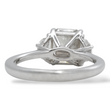 Fancy Grey Diamond 2.11 CT Center Natural Radiant Cut GIA Three Stone Engagement Ring Platinum Size 5.75