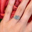 Fancy Grey Diamond 2.11 CT Center Natural Radiant Cut GIA Three Stone Engagement Ring Platinum Size 5.75