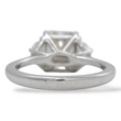 Fancy Grey Diamond 2.11 CT Center Natural Radiant Cut GIA Three Stone Engagement Ring Platinum Size 5.75