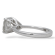 Fancy Grey Diamond 2.11 CT Center Natural Radiant Cut GIA Three Stone Engagement Ring Platinum Size 5.75