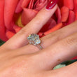 Fancy Grey Diamond 2.11 CT Center Natural Radiant Cut GIA Three Stone Engagement Ring Platinum Size 5.75