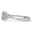 Fancy Grey Diamond 2.11 CT Center Natural Radiant Cut GIA Three Stone Engagement Ring Platinum Size 5.75