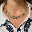 ROBERTO COIN Appassionata Natural Diamond 0.30 CT Heavy Necklace 18K Yellow & White Gold 16 Inches