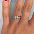 Antique 2.27 CT Natural Diamond Old Mine Cushion Cut Engagement Ring Platinum Dipped Yellow Gold Size 6