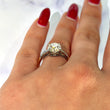 Antique 2.27 CT Natural Diamond Old Mine Cushion Cut Engagement Ring Platinum Dipped Yellow Gold Size 6