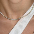 Vintage Natural Diamond Necklace 3 CT VS 17K Yellow Gold 15.85 Inches