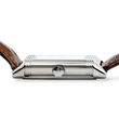 Jaeger-LeCoultre Reverso Grande Taille 26 x 42 Steel Silver Dial Manual Winding Brown Leather Bracelet Ref 270.8.62
