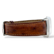 Jaeger-LeCoultre Reverso Grande Taille 26 x 42 Steel Silver Dial Manual Winding Brown Leather Bracelet Ref 270.8.62