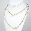 Marco Bicego Paradise Pearl & Mixed Gemstone Necklace 18K Yellow Gold on a bust