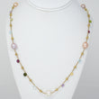 Marco Bicego Paradise Pearl & Mixed Gemstone Necklace 18K Yellow Gold on a bust