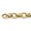 Modern 18K Yellow Gold Solid Wide Chain Link Bracelet Made In Germany
