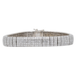 Modern 8.5 CT Natural Diamond Tennis Bracelet 18K White Gold 6.5 Inches