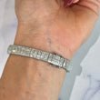 Modern 8.5 CT Natural Diamond Tennis Bracelet 18K White Gold 6.5 Inches